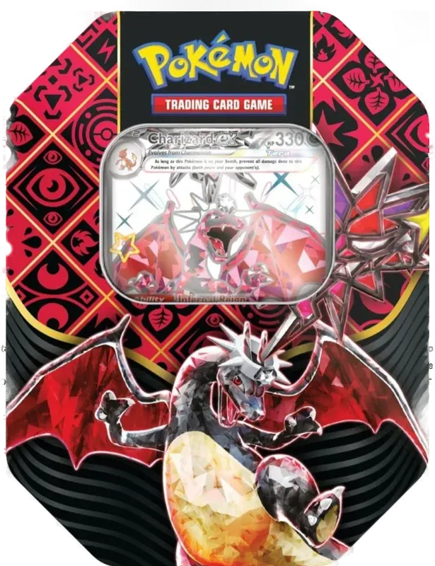 Pokemon Scarlet & Violet Paldean Fates Tin Charizard (Lot 1)